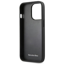 Заредете изображение във визуализатора на галерията – Mercedes MEHCP13LMBLBK iPhone 13 Pro / 13 6,1" czarny/black hardcase Leather Meshed Metal Logo - TopMag
