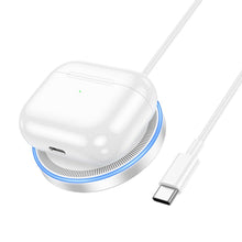 Заредете изображение във визуализатора на галерията – HOCO wireless charger compatybile with MagSafe 15W Quick CW53 silver
