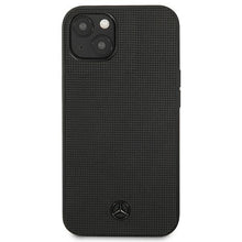 Заредете изображение във визуализатора на галерията – Mercedes MEHCP13MMBLBK iPhone 13 6,1" czarny/black hardcase Leather Meshed Metal Logo - TopMag
