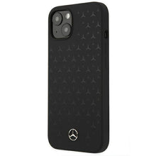 Заредете изображение във визуализатора на галерията – Mercedes MEHCP13MSIPBK iPhone 13 6,1" czarny/black hardcase Silicone Stars Pattern - TopMag
