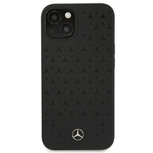 Заредете изображение във визуализатора на галерията – Mercedes MEHCP13MSIPBK iPhone 13 6,1" czarny/black hardcase Silicone Stars Pattern - TopMag

