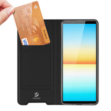Заредете изображение във визуализатора на галерията – Dux Ducis Skin Pro holster cover flip cover for Sony Xperia 10 IV black - TopMag
