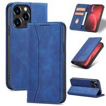 Заредете изображение във визуализатора на галерията – Magnet Fancy Case case for iPhone 14 Plus flip cover wallet stand blue
