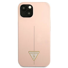 Заредете изображение във визуализатора на галерията – Guess GUHCP13MSLTGP iPhone 13 6,1" różowy/pink hardcase Silicone Triangle - TopMag
