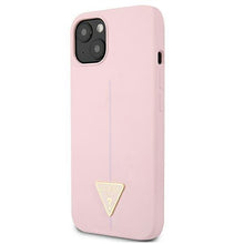 Заредете изображение във визуализатора на галерията – Guess GUHCP13SSLTGU iPhone 13 mini 5,4" fioletowy/purple hardcase Silicone Triangle - TopMag
