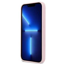 Заредете изображение във визуализатора на галерията – Guess GUHCP13SSLTGU iPhone 13 mini 5,4" fioletowy/purple hardcase Silicone Triangle - TopMag
