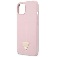 Заредете изображение във визуализатора на галерията – Guess GUHCP13SSLTGU iPhone 13 mini 5,4" fioletowy/purple hardcase Silicone Triangle - TopMag
