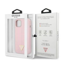 Заредете изображение във визуализатора на галерията – Guess GUHCP13SSLTGU iPhone 13 mini 5,4" fioletowy/purple hardcase Silicone Triangle - TopMag
