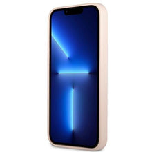 Заредете изображение във визуализатора на галерията – Guess GUHCP13XSLTGP iPhone 13 Pro Max 6.7 "pink / pink hardcase Silicone Triangle - TopMag
