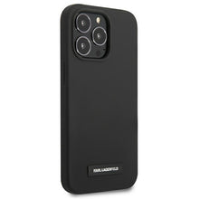 Заредете изображение във визуализатора на галерията – Karl Lagerfeld KLHCP13LSLMP1K iPhone 13 Pro / 13 6,1" hardcase czarny/black Silicone Plaque - TopMag
