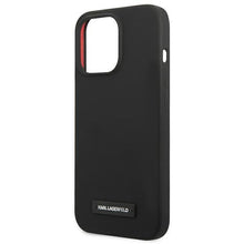 Заредете изображение във визуализатора на галерията – Karl Lagerfeld KLHCP13LSLMP1K iPhone 13 Pro / 13 6,1" hardcase czarny/black Silicone Plaque - TopMag
