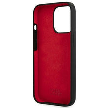 Заредете изображение във визуализатора на галерията – Karl Lagerfeld KLHCP13LSLMP1K iPhone 13 Pro / 13 6,1" hardcase czarny/black Silicone Plaque - TopMag

