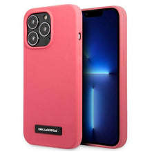 Заредете изображение във визуализатора на галерията – Karl Lagerfeld KLHCP13LSLMP1PI iPhone 13 Pro / 13 6,1" hardcase fuksja/fuchsia Silicone Plaque - TopMag
