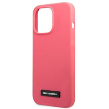 Заредете изображение във визуализатора на галерията – Karl Lagerfeld KLHCP13LSLMP1PI iPhone 13 Pro / 13 6,1" hardcase fuksja/fuchsia Silicone Plaque - TopMag
