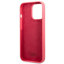 Заредете изображение във визуализатора на галерията – Karl Lagerfeld KLHCP13LSLMP1PI iPhone 13 Pro / 13 6,1" hardcase fuksja/fuchsia Silicone Plaque - TopMag
