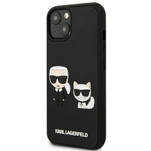 Заредете изображение във визуализатора на галерията – Karl Lagerfeld KLHCP13S3DRKCK iPhone 13 mini 5,4" czarny/black hardcase Karl&amp;Choupette Ikonik 3D - TopMag
