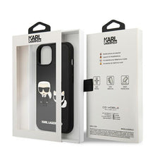 Заредете изображение във визуализатора на галерията – Karl Lagerfeld KLHCP13S3DRKCK iPhone 13 mini 5,4" czarny/black hardcase Karl&amp;Choupette Ikonik 3D - TopMag
