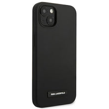 Заредете изображение във визуализатора на галерията – Karl Lagerfeld KLHCP13SSLMP1K iPhone 13 mini 5,4" hardcase czarny/black Silicone Plaque - TopMag
