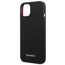 Заредете изображение във визуализатора на галерията – Karl Lagerfeld KLHCP13SSLMP1K iPhone 13 mini 5,4" hardcase czarny/black Silicone Plaque - TopMag
