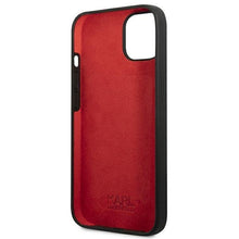 Заредете изображение във визуализатора на галерията – Karl Lagerfeld KLHCP13SSLMP1K iPhone 13 mini 5,4" hardcase czarny/black Silicone Plaque - TopMag
