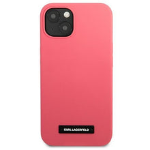 Заредете изображение във визуализатора на галерията – Karl Lagerfeld KLHCP13SSLMP1PI iPhone 13 mini 5,4" hardcase fuksja/fuchsia Silicone Plaque - TopMag
