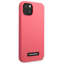 Заредете изображение във визуализатора на галерията – Karl Lagerfeld KLHCP13SSLMP1PI iPhone 13 mini 5,4" hardcase fuksja/fuchsia Silicone Plaque - TopMag
