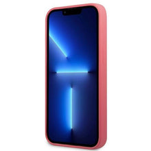 Заредете изображение във визуализатора на галерията – Karl Lagerfeld KLHCP13SSLMP1PI iPhone 13 mini 5,4" hardcase fuksja/fuchsia Silicone Plaque - TopMag
