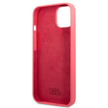 Заредете изображение във визуализатора на галерията – Karl Lagerfeld KLHCP13SSLMP1PI iPhone 13 mini 5,4" hardcase fuksja/fuchsia Silicone Plaque - TopMag
