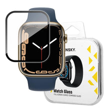 Заредете изображение във визуализатора на галерията – Wozinsky Watch Glass hybrid glass for Apple Watch 7/8 45 mm black - TopMag
