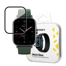 Заредете изображение във визуализатора на галерията – Wozinsky Watch Glass Hybrid Glass for Xiaomi Amazfit GTS 2E Black - TopMag
