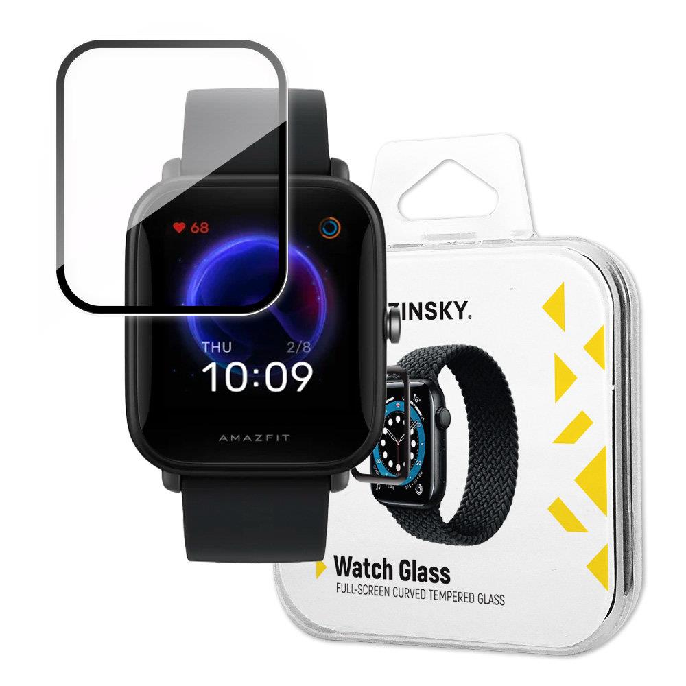 Wozinsky Watch Glass Hybrid Glass for Xiaomi Amazfit Bip U Pro black - TopMag