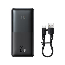 Заредете изображение във визуализатора на галерията – Baseus Bipow Pro powerbank 10000mAh 20W + USB 3A 0.3m cable black (PPBD040101) - TopMag
