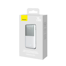 Заредете изображение във визуализатора на галерията – Baseus Bipow Pro powerbank 10000mAh 20W + USB 3A 0.3m cable white (PPBD040102) - TopMag
