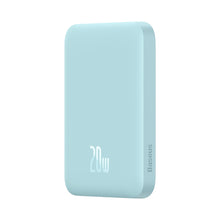 Заредете изображение във визуализатора на галерията – Baseus magnetic power bank 6000mAh 20W + USB cable Type C 60W 50cm blue (PPCX020003) - TopMag
