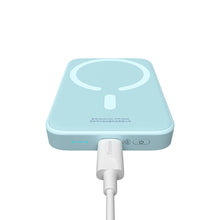 Заредете изображение във визуализатора на галерията – Baseus magnetic power bank 6000mAh 20W + USB cable Type C 60W 50cm blue (PPCX020003) - TopMag
