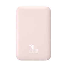 Заредете изображение във визуализатора на галерията – Baseus magnetic power bank 6000mAh 20W + USB cable Type C 60W 50cm pink (PPCX020004) - TopMag
