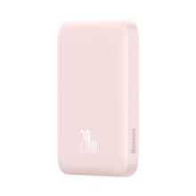 Заредете изображение във визуализатора на галерията – Baseus magnetic power bank 6000mAh 20W + USB cable Type C 60W 50cm pink (PPCX020004) - TopMag
