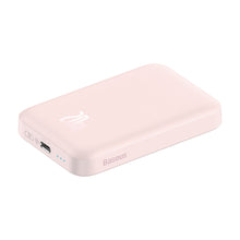 Заредете изображение във визуализатора на галерията – Baseus magnetic power bank 6000mAh 20W + USB cable Type C 60W 50cm pink (PPCX020004) - TopMag
