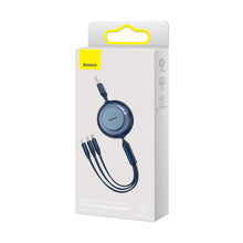 Заредете изображение във визуализатора на галерията – Baseus Bright Mirror 2 3in1 USB Type A cable - micro USB + Lightning + USB Type C 3.5A 1.1m blue (CAMJ010003) - TopMag
