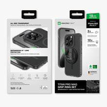 Заредете изображение във визуализатора на галерията – Amazing Thing Titan Pro Mag Ring Grip Case IP156.1PTRBK for Iphone 15 Pro black
