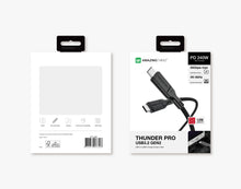 Заредете изображение във визуализатора на галерията – Amazing Thing Cable Thunder Pro THC1.2MBK - Type C to Type C - PD 240W 5A 1,2 metres black

