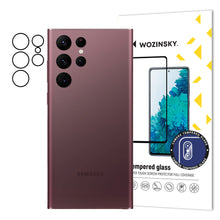 Заредете изображение във визуализатора на галерията – Wozinsky Full Camera Glass 9H tempered glass for the entire camera of the Samsung Galaxy S22 Ultra camera - TopMag
