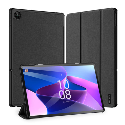 Dux Ducis Domo Folding Pouch Case for Smart Sleep Tablet Stand Lenovo Tab M10 Plus Gen 3 Black - TopMag