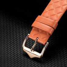 Заредете изображение във визуализатора на галерията – Dux Ducis Strap Leather Watch 7 Band 7/6/5/4/3/2 / SE (45/44 / 42mm) Wristband Bracelet Genuine Leather Bracelet Orange (Enland Version) - TopMag
