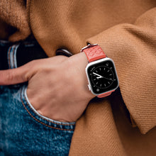 Заредете изображение във визуализатора на галерията – Dux Ducis Strap Leather Watch 7 Band 7/6/5/4/3/2 / SE (45/44 / 42mm) Wristband Bracelet Genuine Leather Bracelet Red (Enland Version) - TopMag
