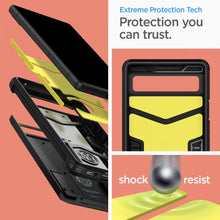Заредете изображение във визуализатора на галерията – Spigen Tough Armor phone case for Google Pixel 6A black - TopMag
