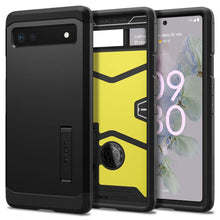 Заредете изображение във визуализатора на галерията – Spigen Tough Armor phone case for Google Pixel 6A black - TopMag
