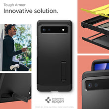Заредете изображение във визуализатора на галерията – Spigen Tough Armor phone case for Google Pixel 6A black - TopMag
