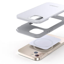 Заредете изображение във визуализатора на галерията – Choetech MFM Anti-drop case Made For MagSafe for iPhone 13 white (PC0112-MFM-WH) - TopMag
