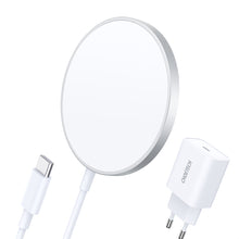Заредете изображение във визуализатора на галерията – Choetech MagSafe induction charger + PD5005 adapter white (T517-F) - TopMag
